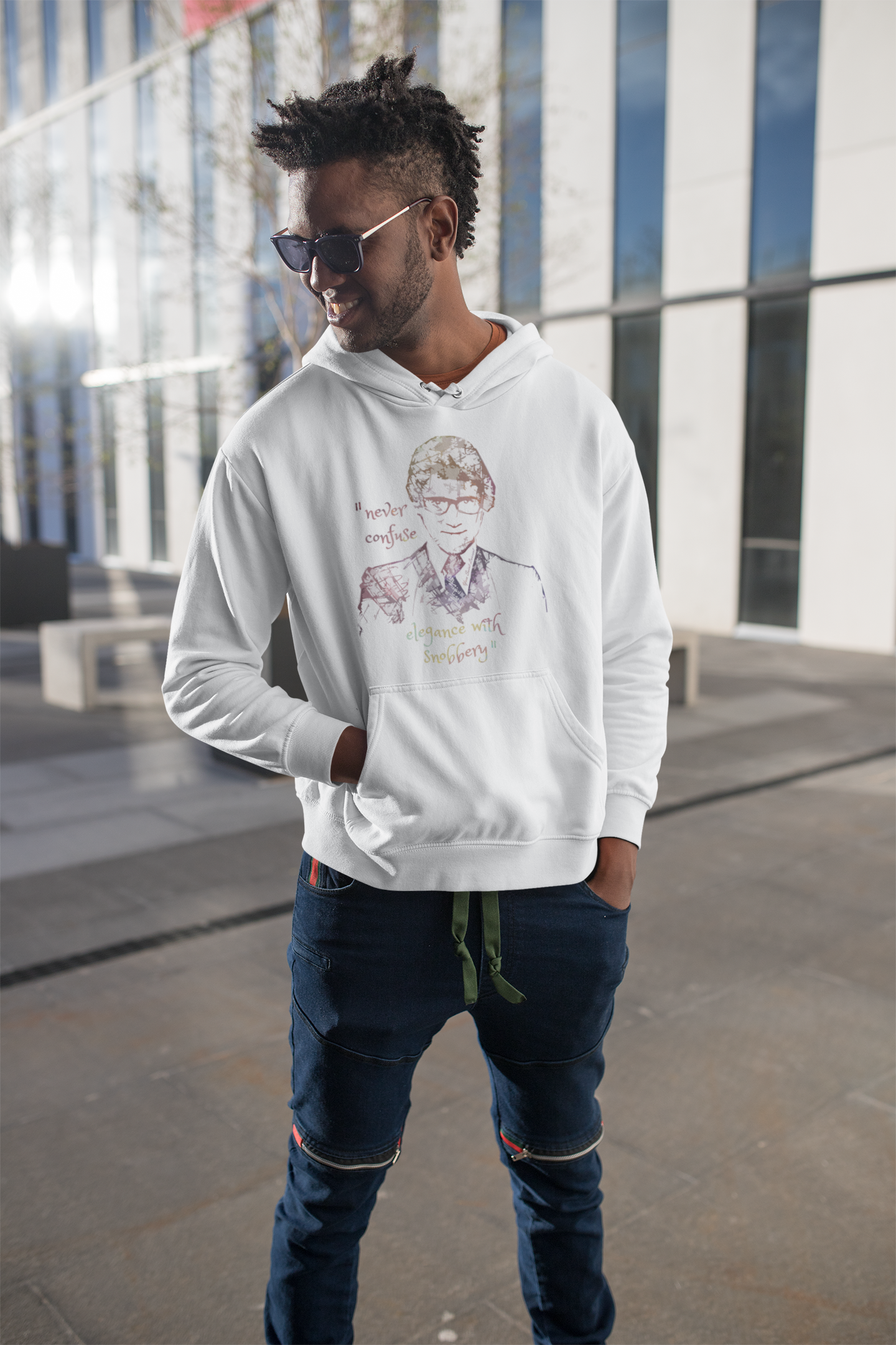 Yves Saint Laurent Portrait Men s Hoodie visual pod cast